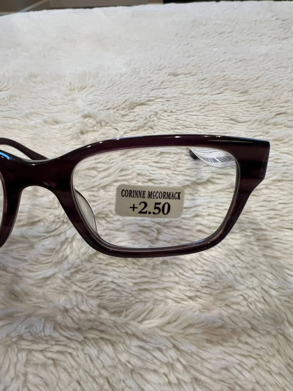 Corinne McCormack Reading Glasses +2.5 New